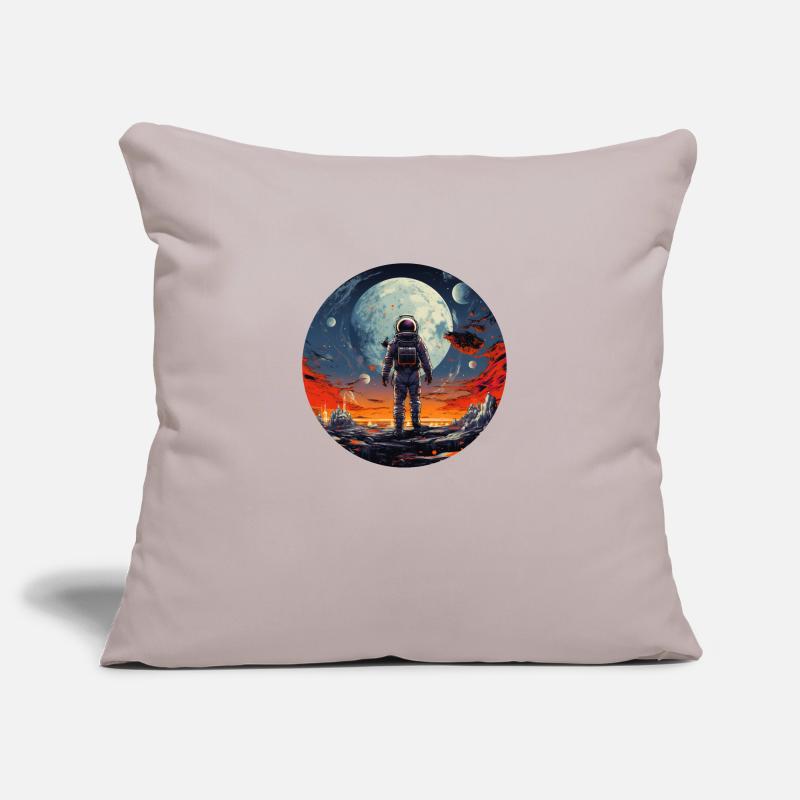 Conception cool d’astronaute nerd lors de la sortie dans l’espace Housse de coussin décorative 45 x 45 cm