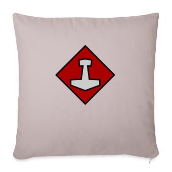 Mjölnir - Sofakissenbezug 45 x 45 cm - helles Taupe - Vorne