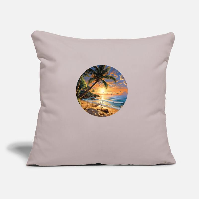 Relaxed coastal excursion: wave magic in summer Sofa pillowcase 17,3'' x 17,3'' (45 x 45 cm)