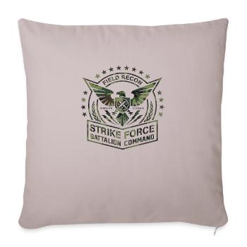 Army Military Air Force Navy Marines America USA - Sofa pillowcase 17,3'' x 17,3'' (45 x 45 cm) - light taupe - Front