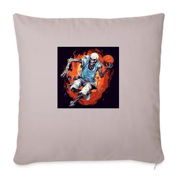 Halloween x Basketball - Housse de coussin décorative 45 x 45 cm - taupe clair - Devant
