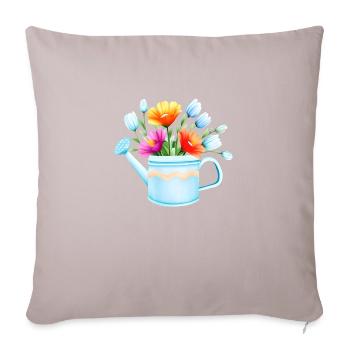 Blume Hobbygärtner Geschenk Blumen Garten Gärtner - Sofakissenbezug 45 x 45 cm - helles Taupe - Vorne