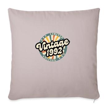 Limited edition vintage 1992 - Housse de coussin décorative 45 x 45 cm - taupe clair - Devant