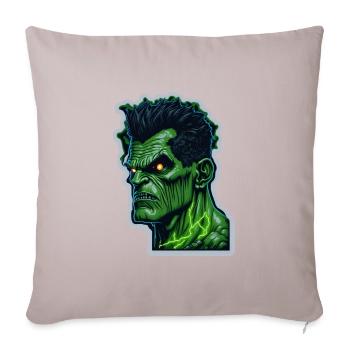 Green Monster Halloween - Sofa pillowcase 17,3'' x 17,3'' (45 x 45 cm) - light taupe - Front