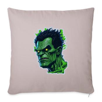 Halloween Green Monster 4 - Sofa pillowcase 17,3'' x 17,3'' (45 x 45 cm) - light taupe - Front
