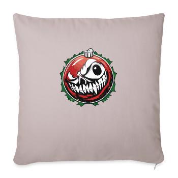 Ornement de Noël / arbre de Noël / Noël - Housse de coussin décorative 45 x 45 cm - taupe clair - Devant