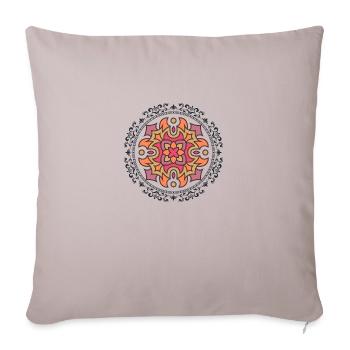 fleur d'automne - Housse de coussin décorative 45 x 45 cm - taupe clair - Devant