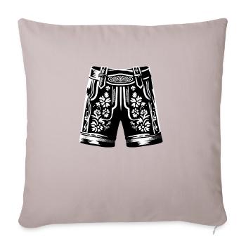 Bavarian lederhosen - Sofa pillowcase 17,3'' x 17,3'' (45 x 45 cm) - light taupe - Front