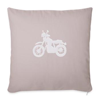 Motorcyclist Motorcycle Motorcross Motorcycle Fan - Sofa pillowcase 17,3'' x 17,3'' (45 x 45 cm) - light taupe - Front