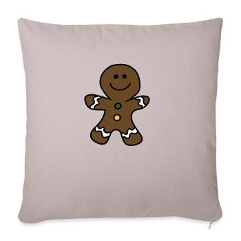 Gingerbread Baking Christmas Yummy Gingerbread - Sofa pillowcase 17,3'' x 17,3'' (45 x 45 cm) - light taupe - Front