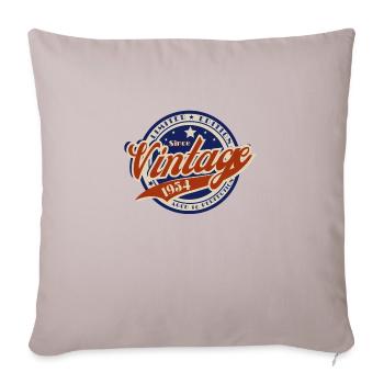 Vintage 1954—Year 1954 Birthday Gift - Sofa pillowcase 17,3'' x 17,3'' (45 x 45 cm) - light taupe - Front
