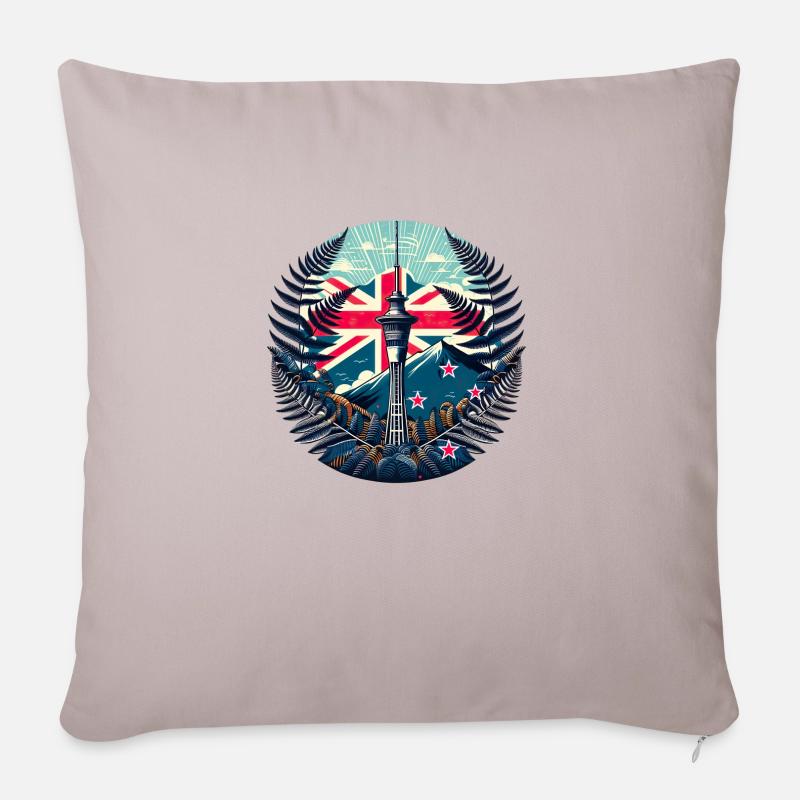 Neuseeland Aotearoa Kiwi 15 - Sofakissenbezug 45 x 45 cm - helles Taupe