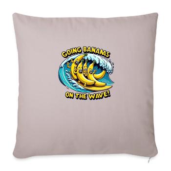Going Bananas on the Wave - Sofakissenbezug 45 x 45 cm - helles Taupe - Vorne