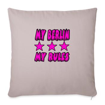 Berlin - Housse de coussin décorative 45 x 45 cm - taupe clair - Devant