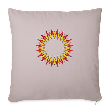 Explosion de vente rouge orange et jaune - Housse de coussin décorative 45 x 45 cm - taupe clair - Devant