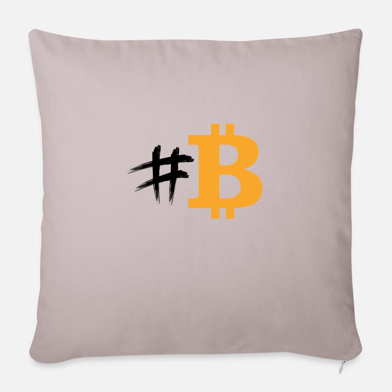 Bitcon - Sofakissenbezug 45 x 45 cm - helles Taupe