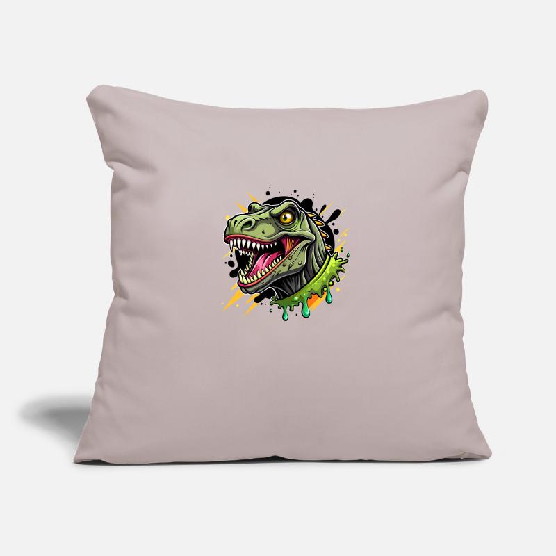 T-Rex Éclaboussure de couleur Housse de coussin décorative 45 x 45 cm