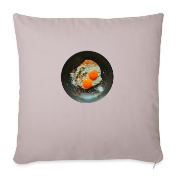 Spiegeleier - Sofakissenbezug 45 x 45 cm - helles Taupe - Vorne