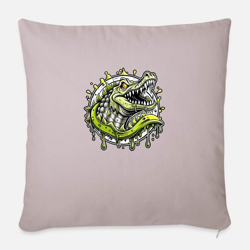 crocodile - Sofakissenbezug 45 x 45 cm - helles Taupe