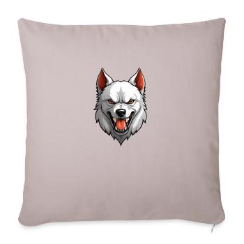 Chien maléfique - Housse de coussin décorative 45 x 45 cm - taupe clair - Devant