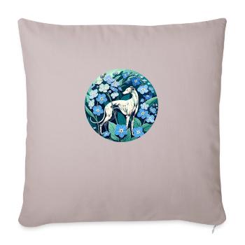 Greyhound Vergiss mich nicht - Sofakissenbezug 45 x 45 cm - helles Taupe - Vorne