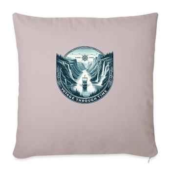 Epic Fjord Expedition - Sofa pillowcase 17,3'' x 17,3'' (45 x 45 cm) - light taupe - Front