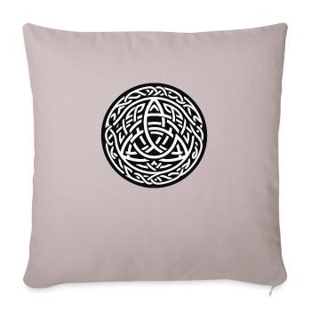 Anciens symboles vikings version gaélique celtique 4 - Housse de coussin décorative 45 x 45 cm - taupe clair - Devant
