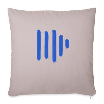 Sound Paint Bars - Sofa pillowcase 17,3'' x 17,3'' (45 x 45 cm) - light taupe - Front