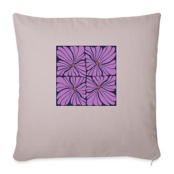 F43 - Housse de coussin décorative 45 x 45 cm - taupe clair - Devant