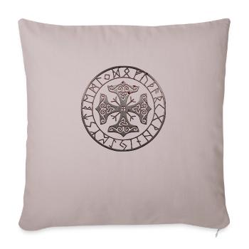 Vikings norden valhalla suède scandinavia flaga - Housse de coussin décorative 45 x 45 cm - taupe clair - Devant