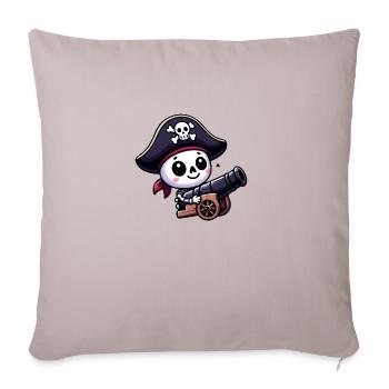 Skeleton Treasure - Pirate Skull - Sofa pillowcase 17,3'' x 17,3'' (45 x 45 cm) - light taupe - Front