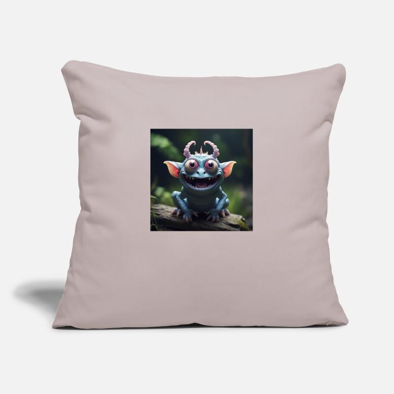 Créature joyeuse Housse de coussin décorative 45 x 45 cm