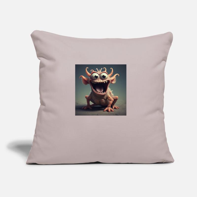 Créature joyeuse Housse de coussin décorative 45 x 45 cm