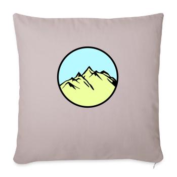mountains mountains - Sofa pillowcase 17,3'' x 17,3'' (45 x 45 cm) - light taupe - Front