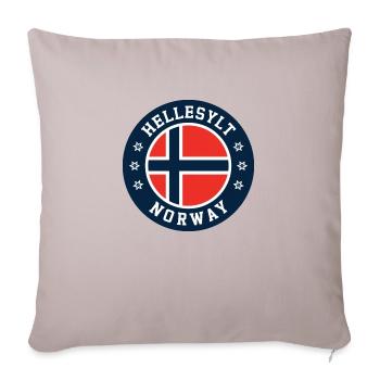 Hellesylt Drapeau de la Norvège - Housse de coussin décorative 45 x 45 cm - taupe clair - Devant