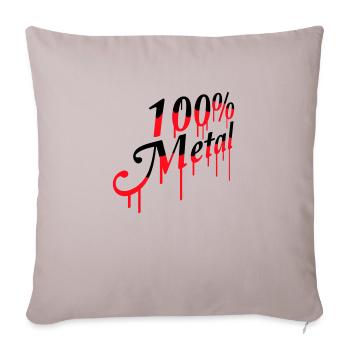 100% Pour-Métal Musique Timbre Graffiti Drops - Housse de coussin décorative 45 x 45 cm - taupe clair - Devant