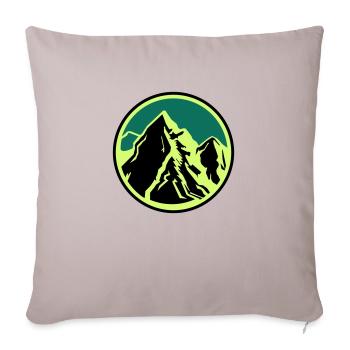 Montagnes Montagnes - Housse de coussin décorative 45 x 45 cm - taupe clair - Devant