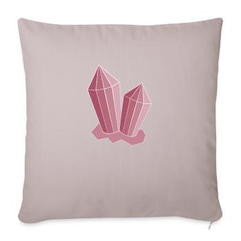 Crystal Pink - Sofa pillowcase 17,3'' x 17,3'' (45 x 45 cm) - light taupe - Front