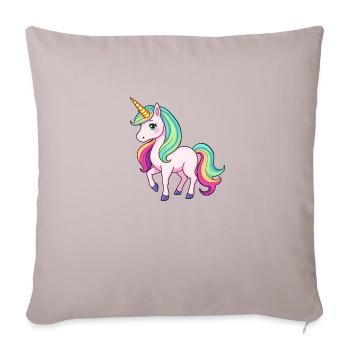 Mystical Rainbow Unicorn Horse Fantasy - Sofa pillowcase 17,3'' x 17,3'' (45 x 45 cm) - light taupe - Front