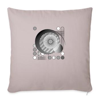 Threads of Perception Design - Sofa pillowcase 17,3'' x 17,3'' (45 x 45 cm) - light taupe - Front