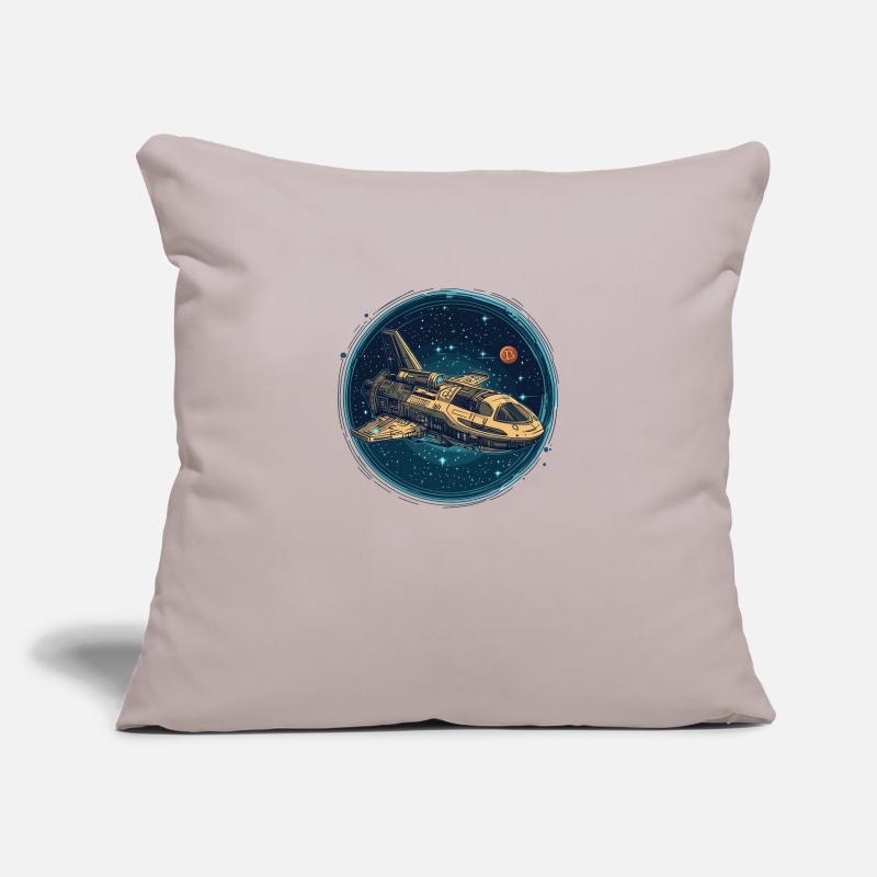 Bitcoin Shuttle: Aufbruch ins Krypto-Universum! Sofakissenbezug 45 x 45 cm