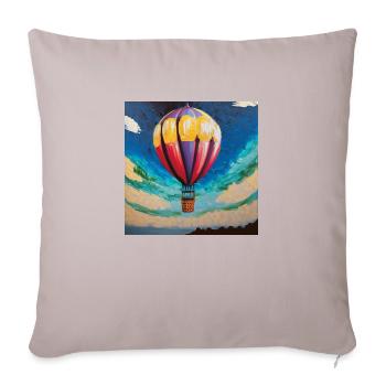 Au-dessus - Housse de coussin décorative 45 x 45 cm - taupe clair - Devant