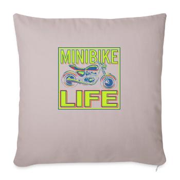 Life on two small wheels - Sofa pillowcase 17,3'' x 17,3'' (45 x 45 cm) - light taupe - Front