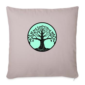 Tree of Life - Sofa pillowcase 17,3'' x 17,3'' (45 x 45 cm) - light taupe - Front