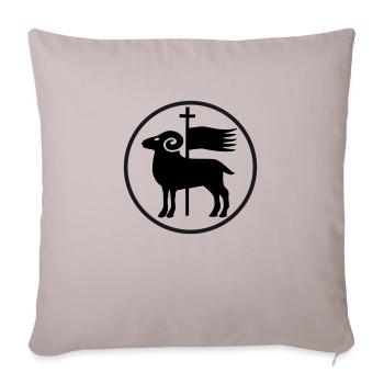 Gotland - Sofa pillowcase 17,3'' x 17,3'' (45 x 45 cm) - light taupe - Front