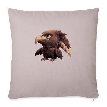Bande dessinée Eagle - Housse de coussin décorative 45 x 45 cm - taupe clair - Devant