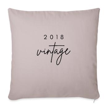 Vintage 2018 Anniversary - Sofa pillowcase 17,3'' x 17,3'' (45 x 45 cm) - light taupe - Front