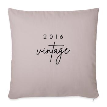 Vintage 2016 Anniversary - Sofa pillowcase 17,3'' x 17,3'' (45 x 45 cm) - light taupe - Front