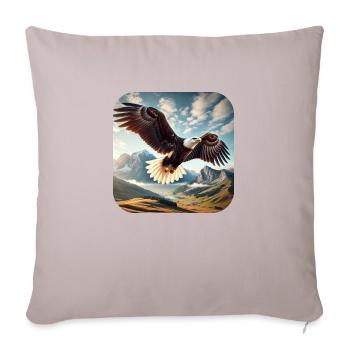 Bald eagle - Sofa pillowcase 17,3'' x 17,3'' (45 x 45 cm) - light taupe - Front