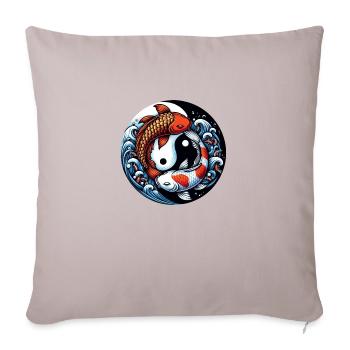 Astro Fische 1 - Sofakissenbezug 45 x 45 cm - helles Taupe - Vorne